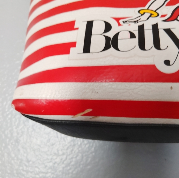 Betty Boop Handbag Purse Red White Stripe - Picture 3 of 16